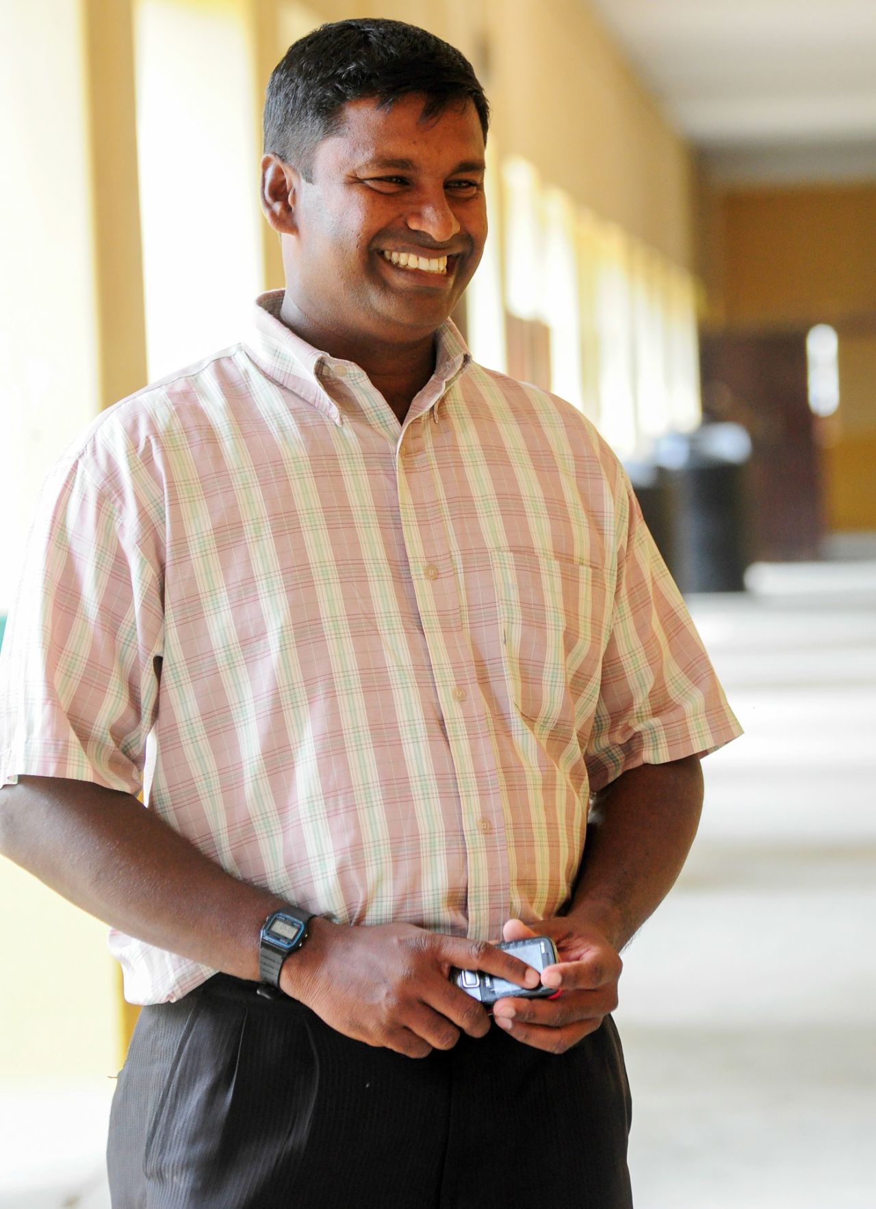Former school cricketer from Jaffna AS Nishanthan is now a PT teacher at St Patrick's