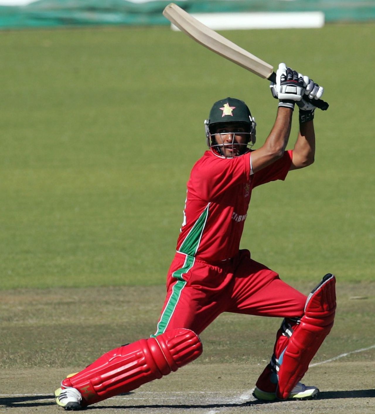 Sikandar Raza cracks one through point, Zimbabwe v Afghanistan, 1st ODI, Bulawayo, July 18, 2014