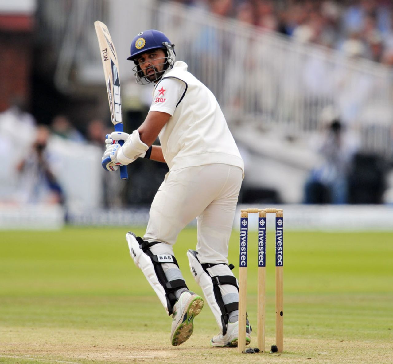 M Vijay glances one down fine leg, England v India, 2nd Investec Test, Lord's, 3rd day, July 19, 2014