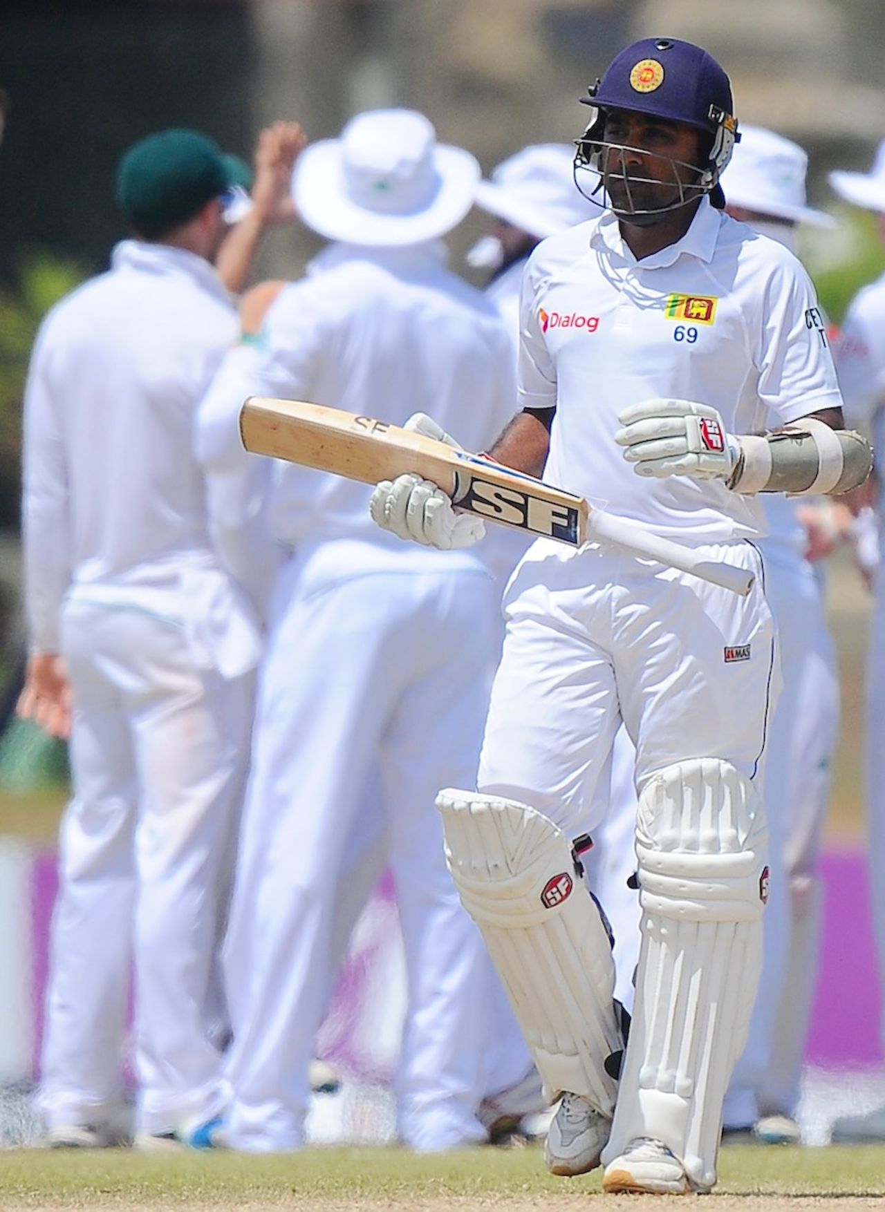 Mahela Jaywawardene could only add 10 , Sri Lanka v South Africa, 1st Test, Galle, 5th day, July 20, 2014
