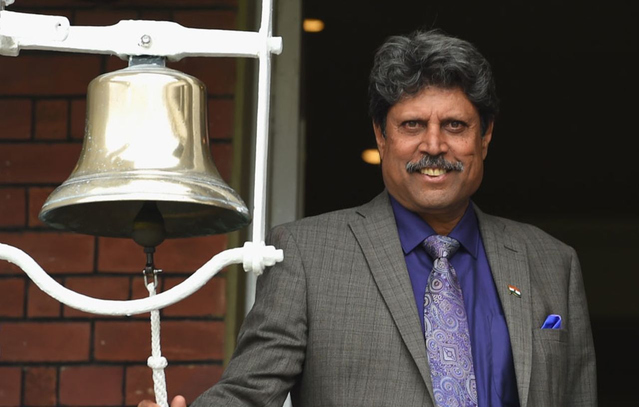 Kapil Dev rang the bell for the start of play, England v India, 2nd Investec Test, Lord's, 4th day, July 20, 2014