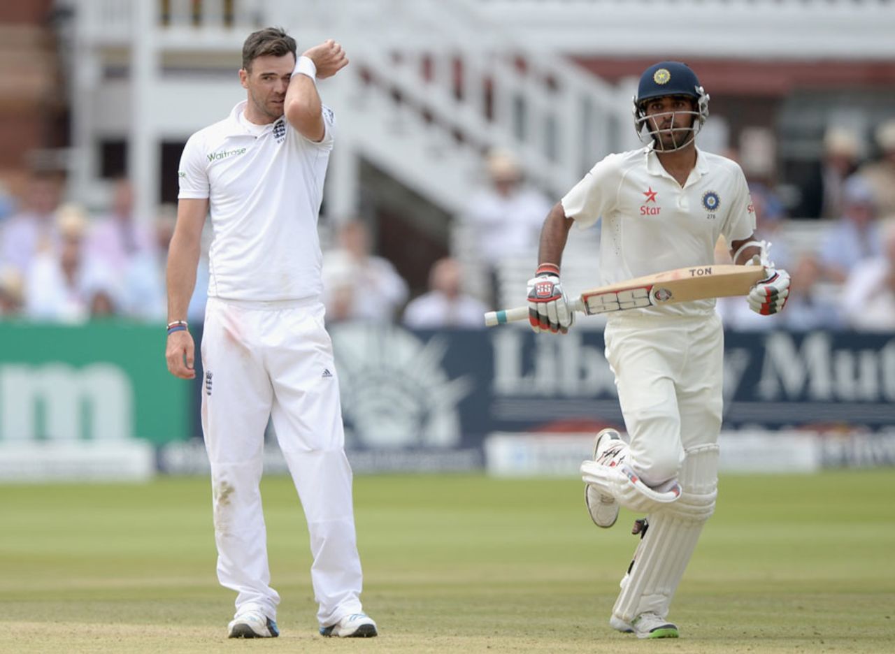 James Anderson and England were made to toil after lunch, England v India, 2nd Investec Test, Lord's, 4th day, July 20, 2014
