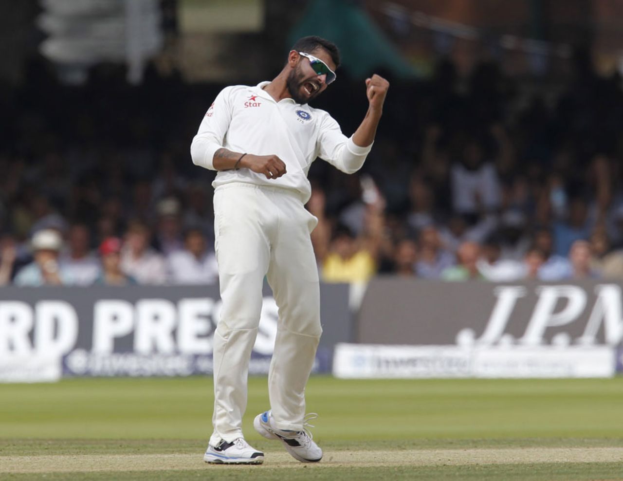 Ravindra Jadeja struck with his first ball, England v India, 2nd Investec Test, Lord's, 4th day, July 20, 2014