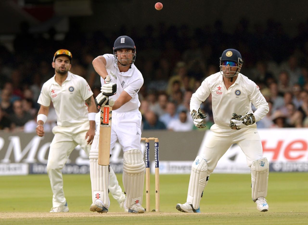 Alastair Cook played watchfully, England v India, 2nd Investec Test, Lord's, 4th day, July 20, 2014