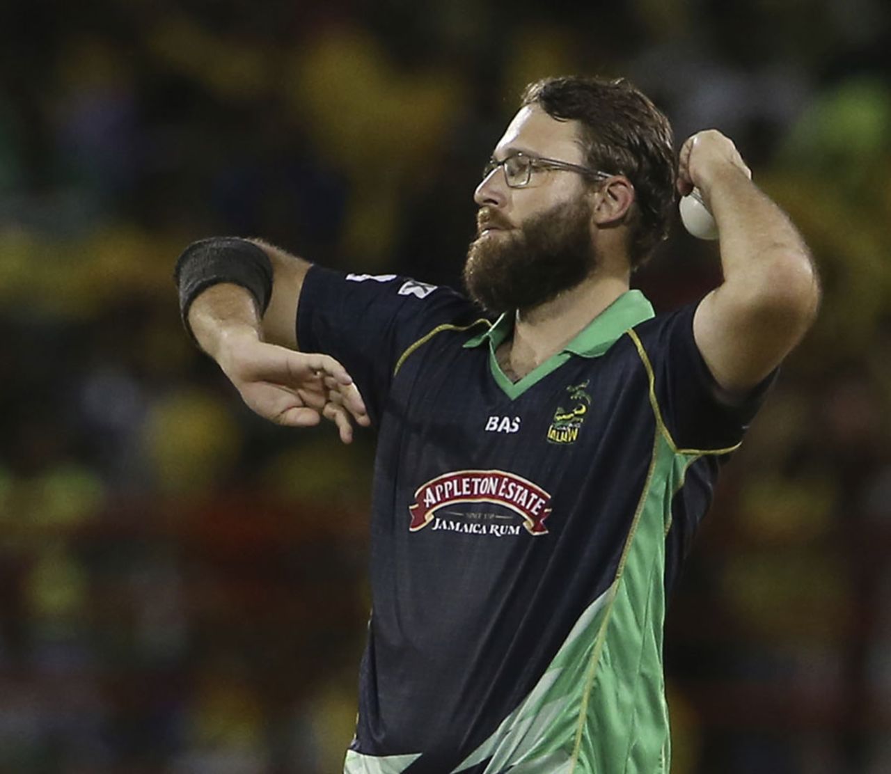 Daniel Vettori conceded 15 runs from his four overs, Guyana Amazon Warriors v Jamaica Tallawahs, CPL 2014, Providence, July 20, 2014