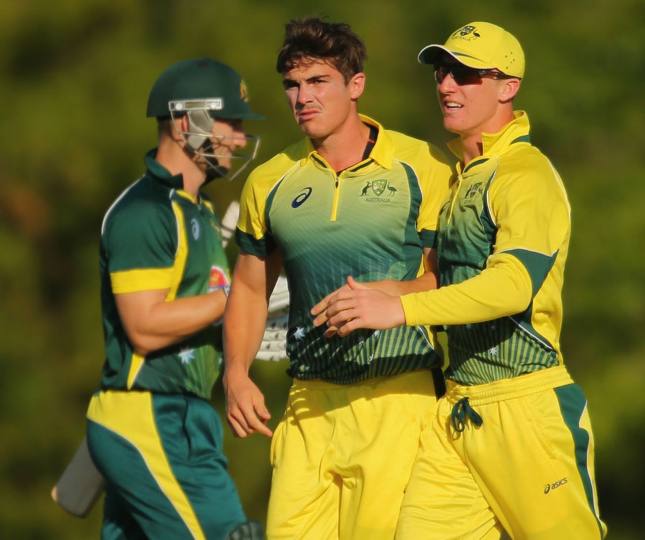 Sean Abbott celebrates a wicket, Australia A v National Performance Squad, Quadrangular A-Team one-day series, Darwin, July 22, 2014