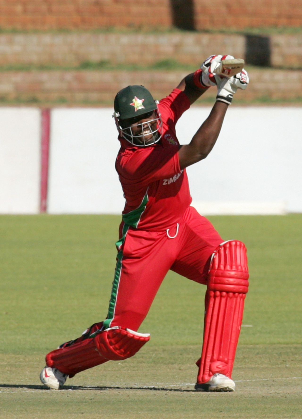 Hamilton Masakadza creams on through the off side, Zimbabwe v Afghanistan, 3rd ODI, Bulawayo, July 22, 2014
