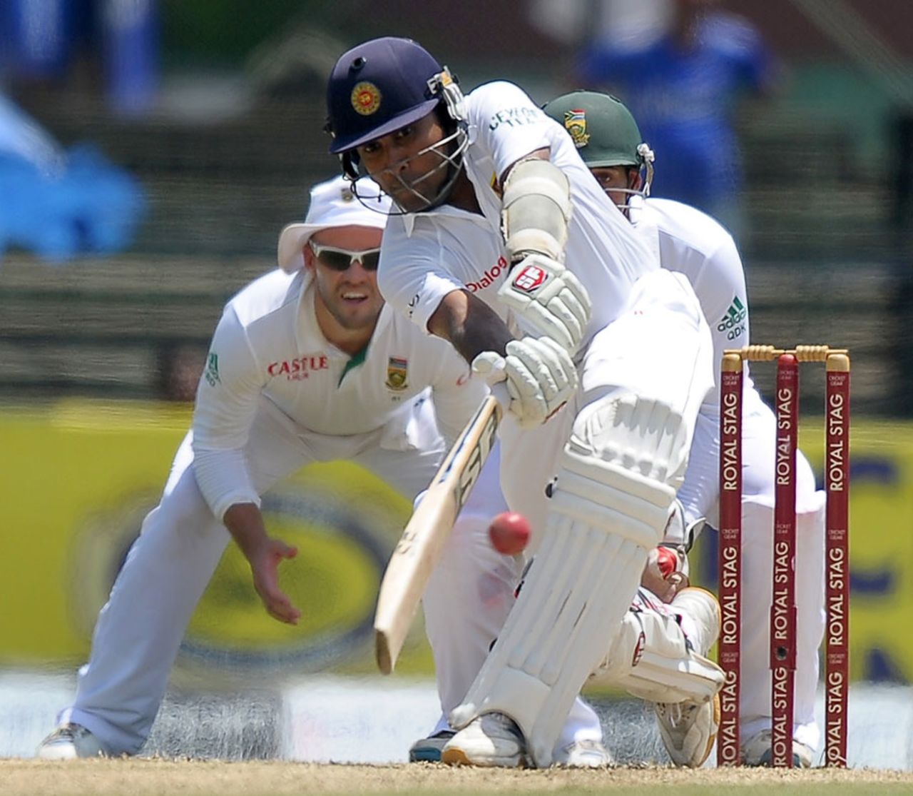 Mahela Jayawardene plays through the leg side, Sri Lanka v South Africa, 2nd Test, Colombo, 1st day, July 24, 2014