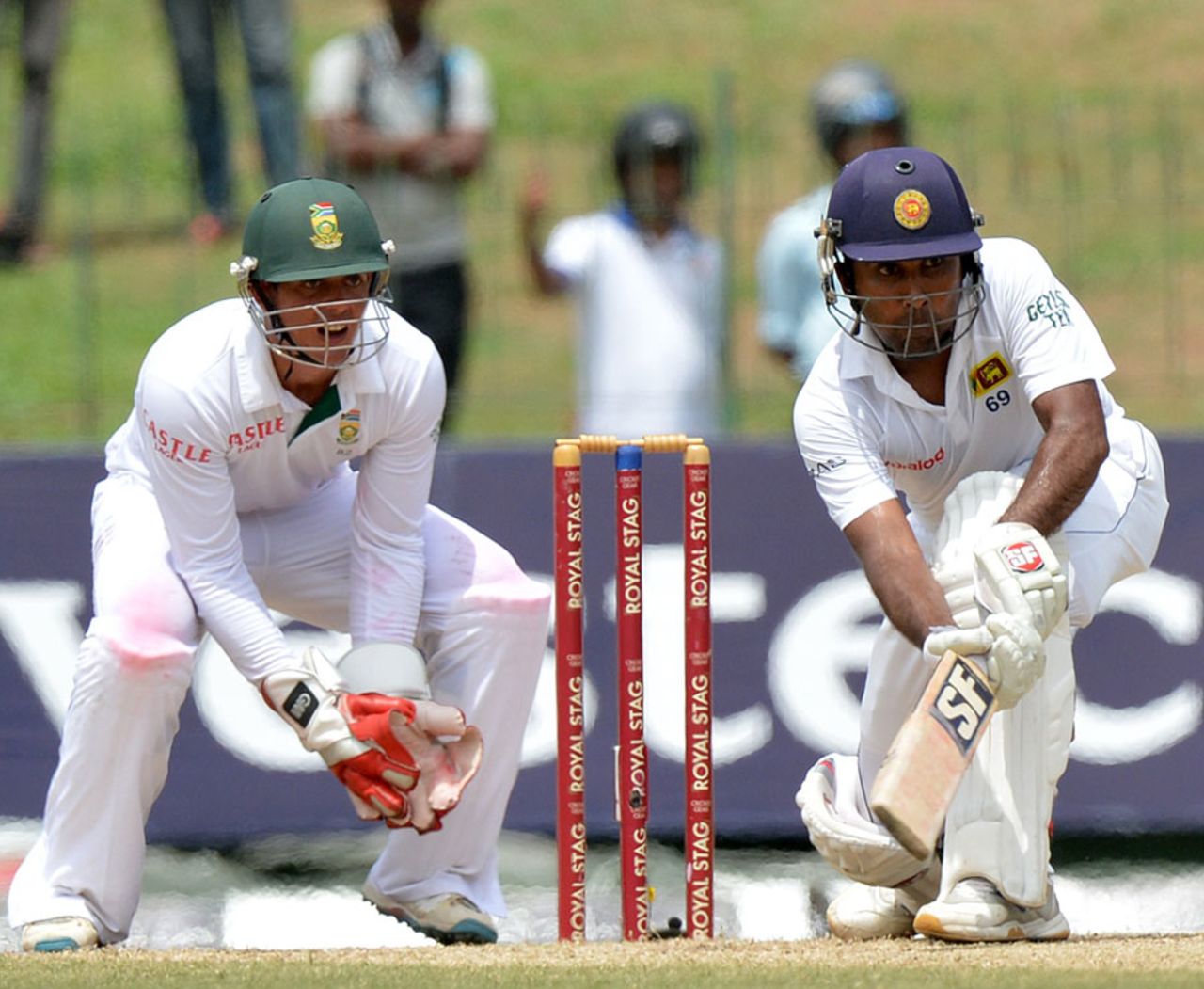 Mahela Jayawardene struck 17 fours and a six during his 165, Sri Lanka v South Africa, 2nd Test, Colombo, 2nd day, July 25, 2014