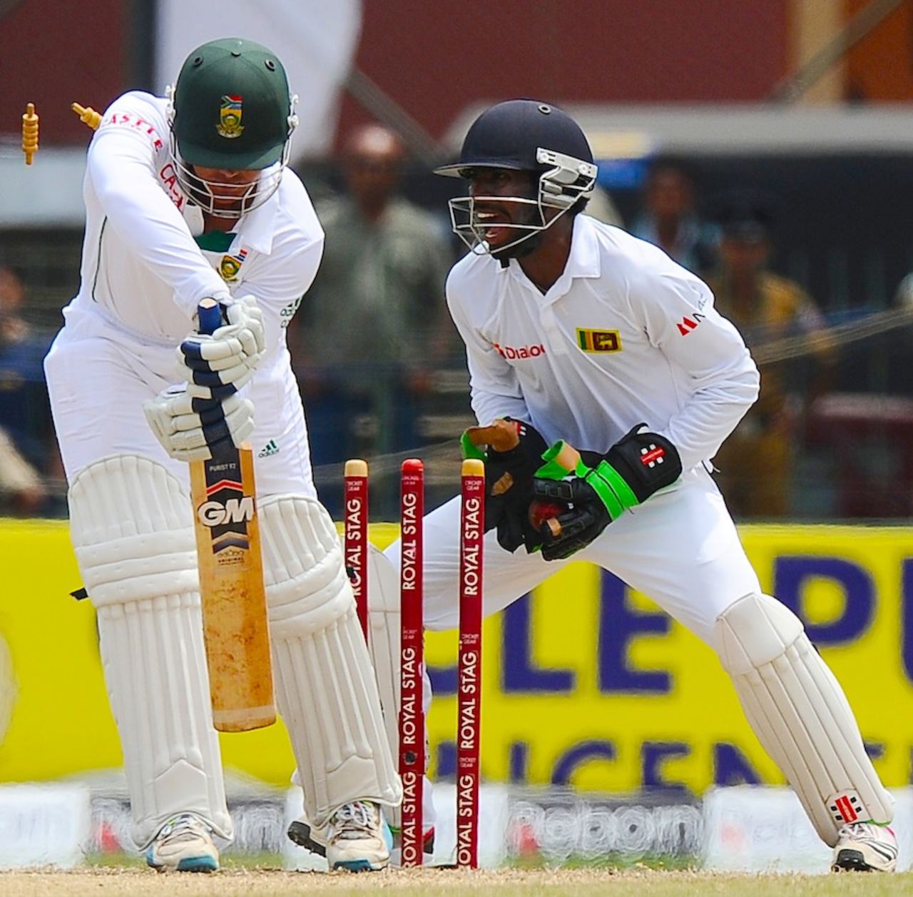 Quinton de Kock didn't know much about the ball that hit his off stump, Sri Lanka v South Africa, 2nd Test, Colombo, 3rd day, July 26, 2014