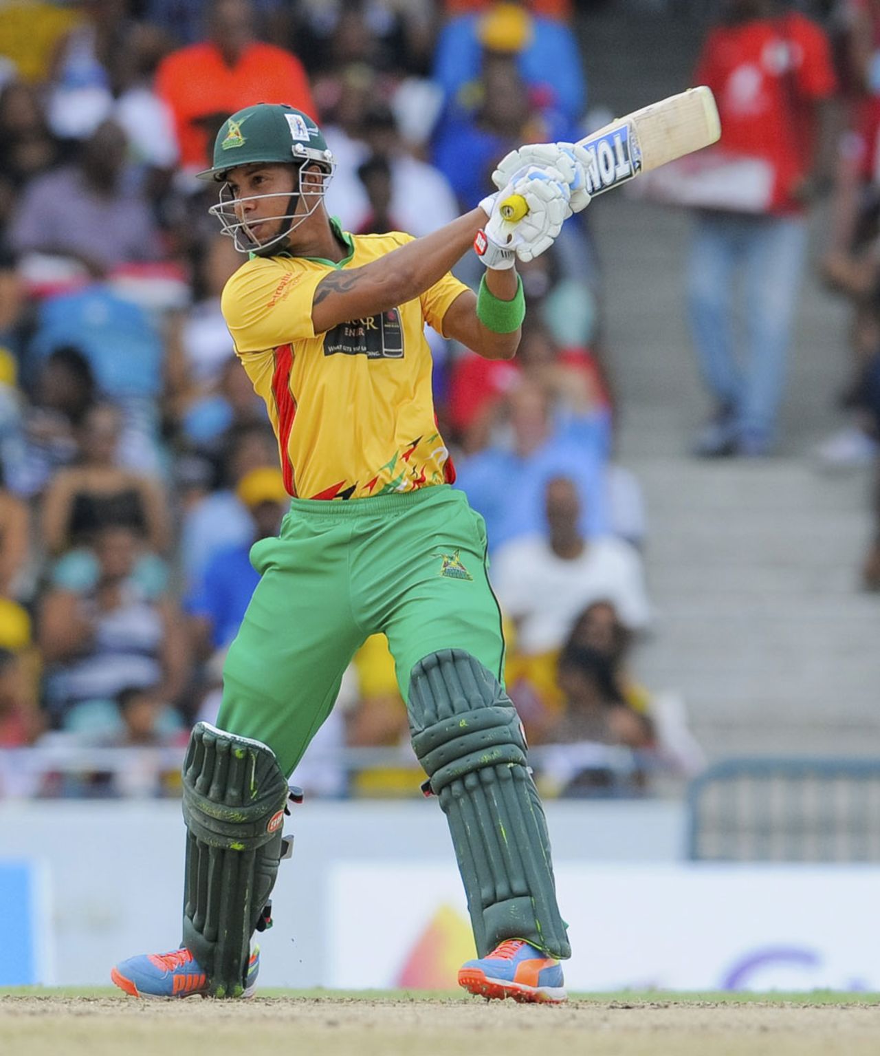 Lendl Simmons extended his good form with 64, Barbados Tridents v Guyana Amazon Warriors, CPL 2014, Bridgetown, July 26, 2014
