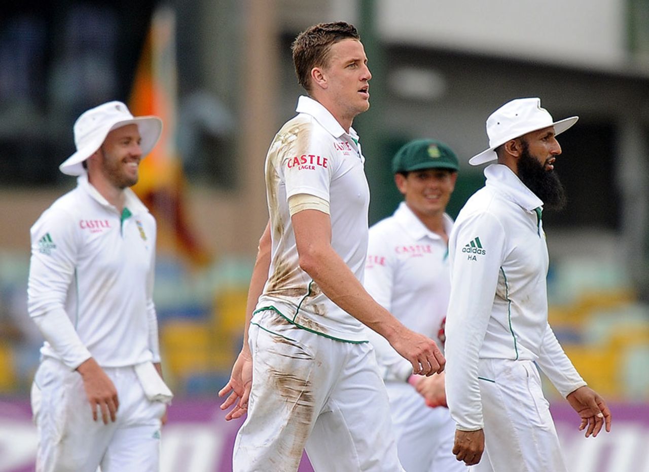 The wicket of Kithuruwan Vithanage was Morne Morkel's 200th in Test cricket, Sri Lanka v South Africa, 2nd Test, Colombo, 4th day, July 27, 2014