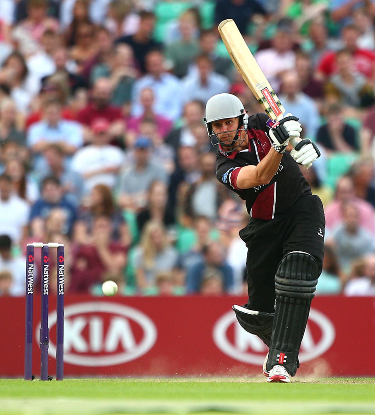 James Hildreth drives into the off side, Surrey v Somerset, NatWest T20 Blast, The Oval, July 17, 2014