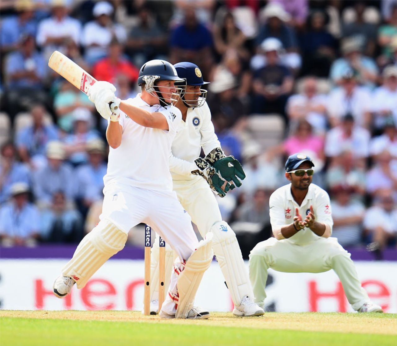The cut was a highly productive stroke for Gary Ballance, England v India, 3rd Investec Test, Ageas Bowl, 1st day, July 27, 2014
