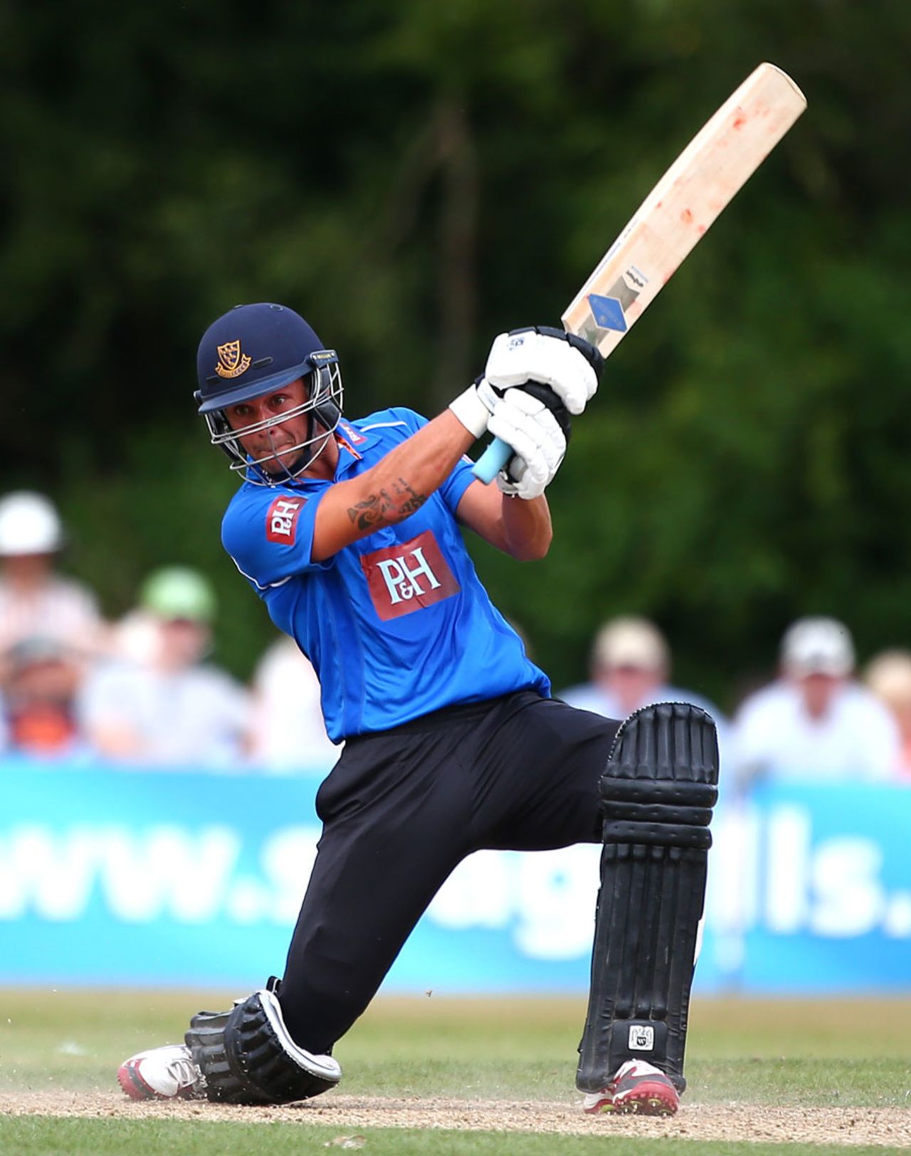 Steffan Piolet made his first one-day fifty, Sussex v Nottinghamshire, Royal London Cup, Group B, Horsham, July 27, 2014