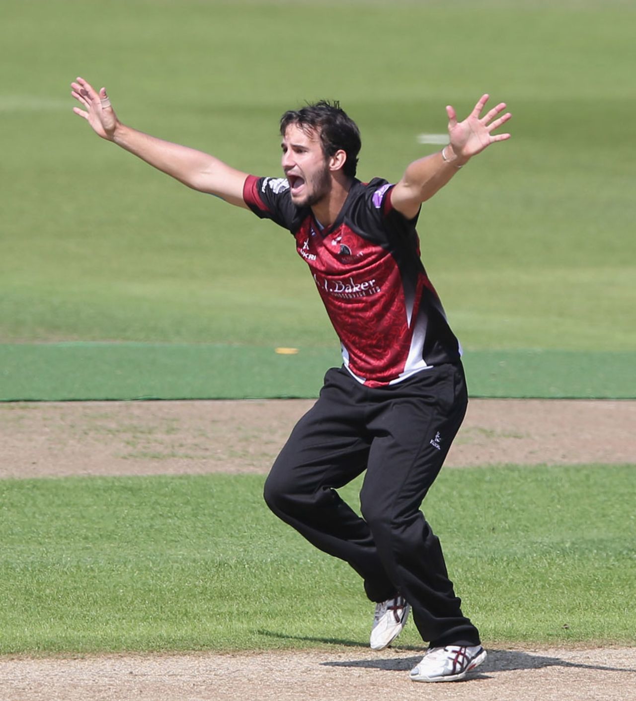 Lewis Gregory picked up three wickets, Nottinghamshire v Somerset, Royal London Cup, Group B, Trent Bridge, July 29, 2014