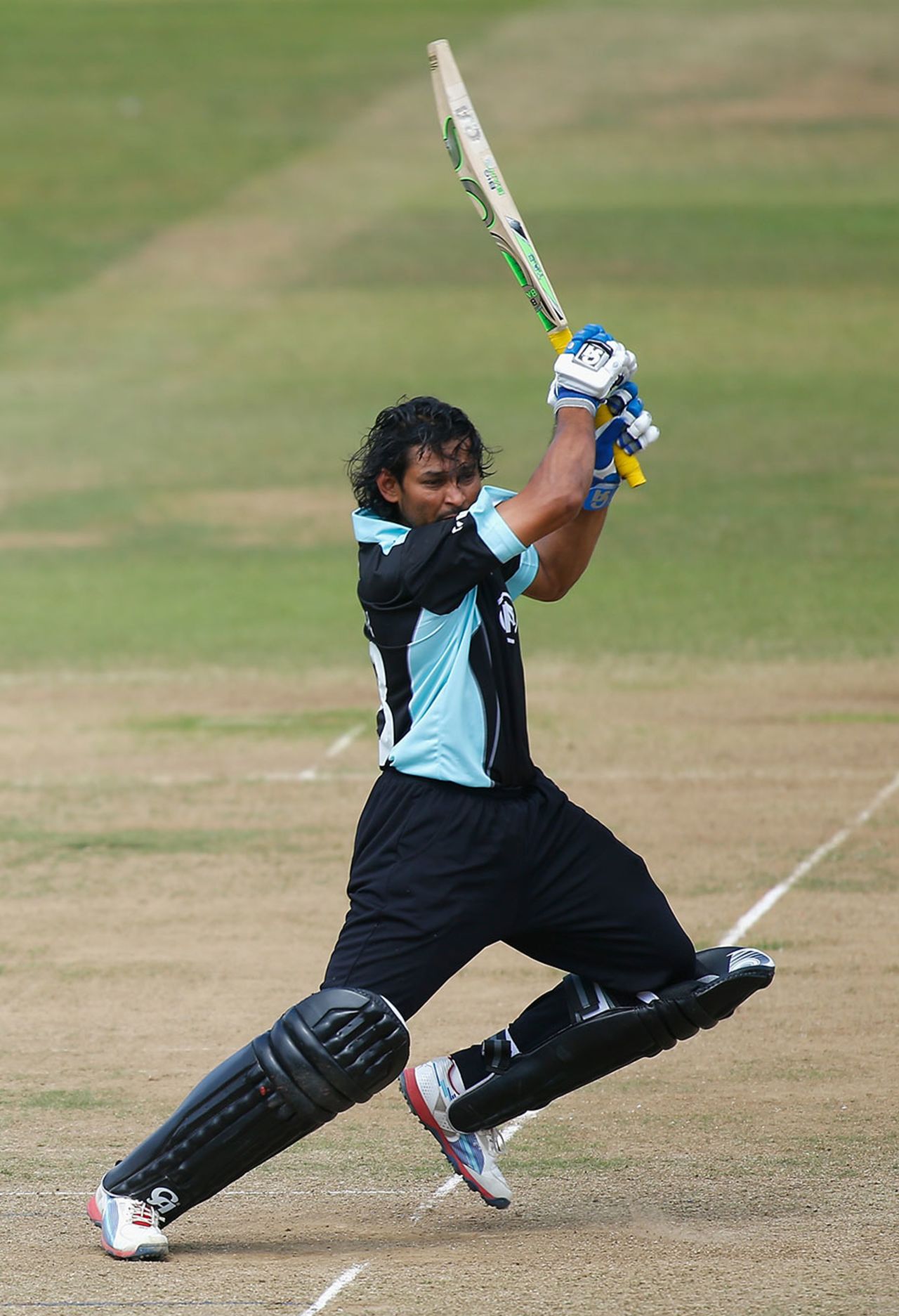 Tillakaratne Dilshan drives on his way to a century, Middlesex v Surrey, Royal London Cup, Lord's, July 31, 2014