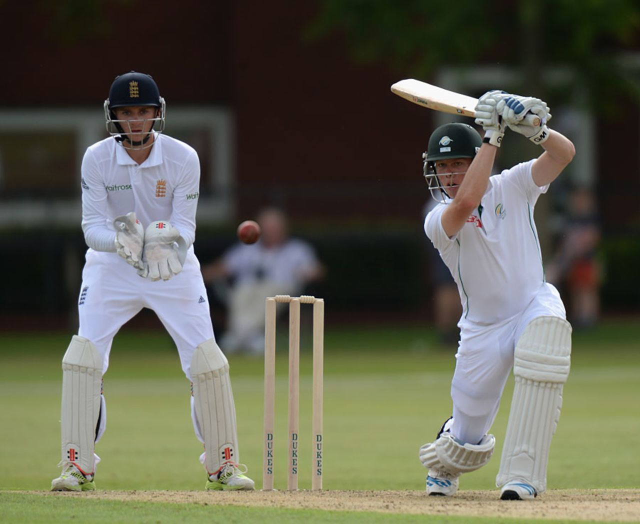 Grant Roelofsen finished the opening day unbeaten on 96, England U-19 v South Africa U-19, 1st Test, Cambridge, August 1, 2014