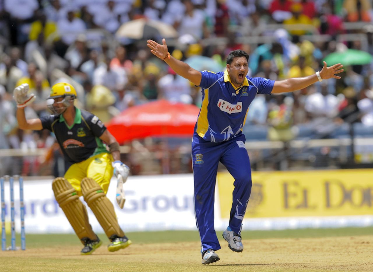 Ravi Rampaul picked up four wickets, Jamaica Tallawahs v Barbados Tridents, CPL 2014, Kingston, Aug 3, 2014