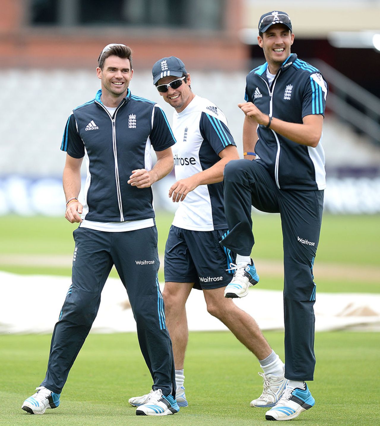 Steven Finn was back among the England squad, Old Trafford, August 4, 2014