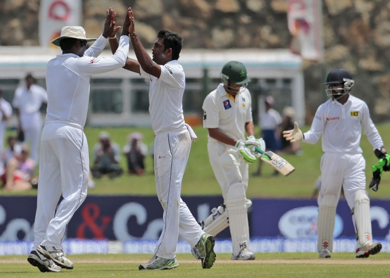 Dilruwan Perera claimed 5 for 137, Sri Lanka v Pakistan, 1st Test, Galle, 2nd day, August 7, 2014
