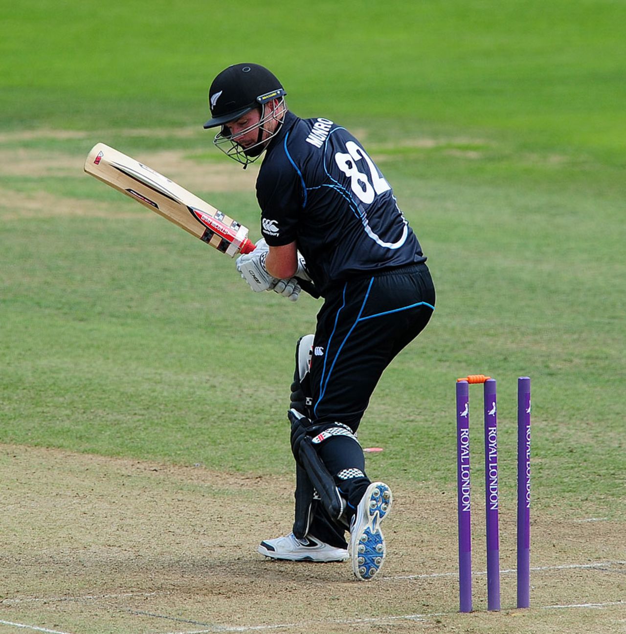 Colin Munro was bowled for 15, England Lions v New Zealand A, Tri-series, Bristol, August 8, 2014