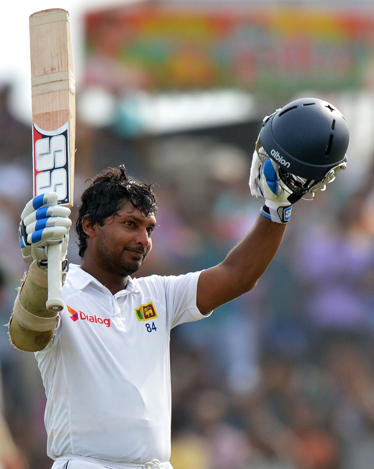 Kumar Sangakkara scored his 10th double-century, Sri Lanka v Pakistan, 1st Test, Galle, 4th day, August 9, 2014