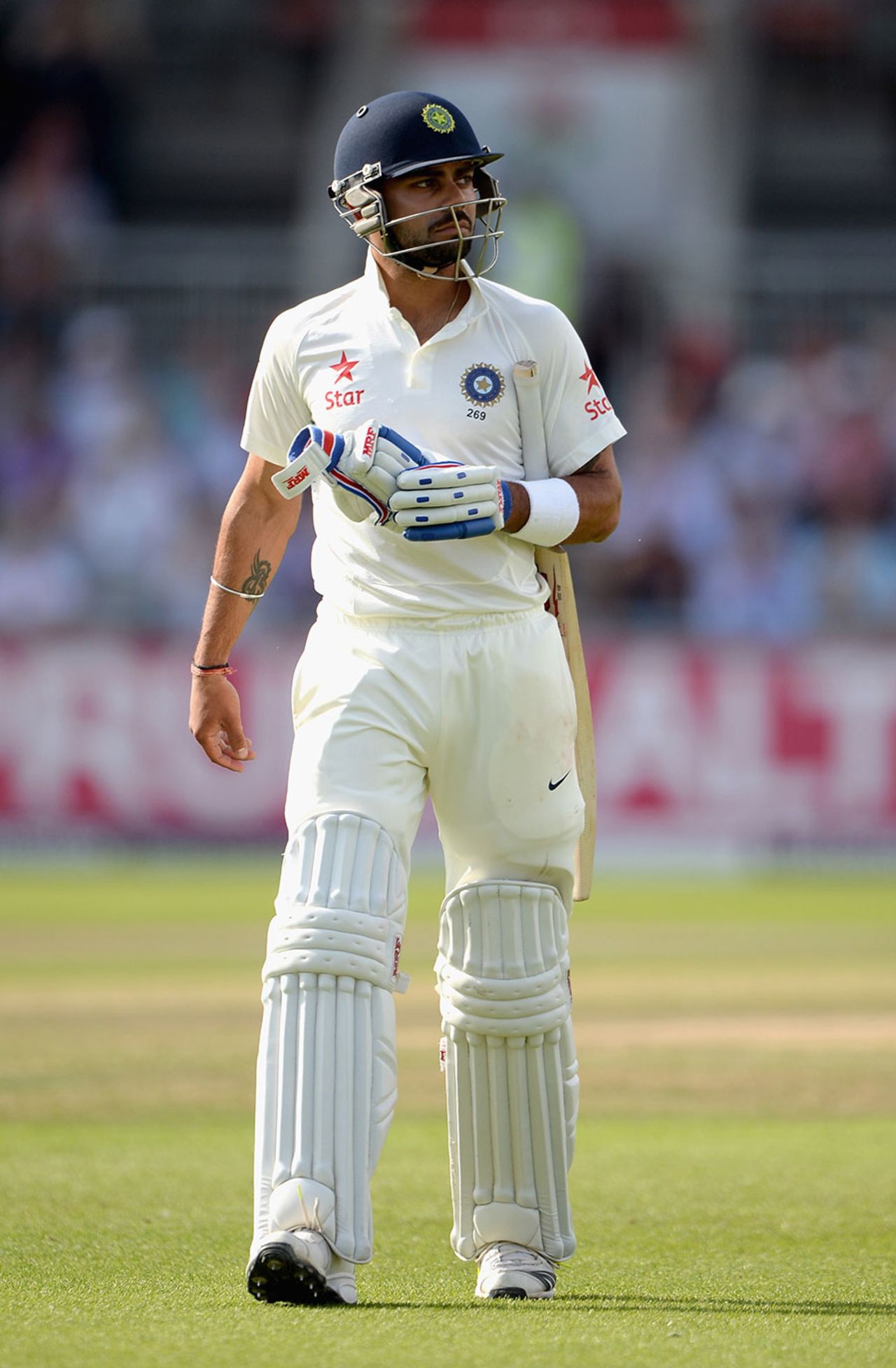 Virat Kohli was sent packing by James Anderson yet again, England v India, 4th Test, Old Trafford, 3rd day, August 9, 2014