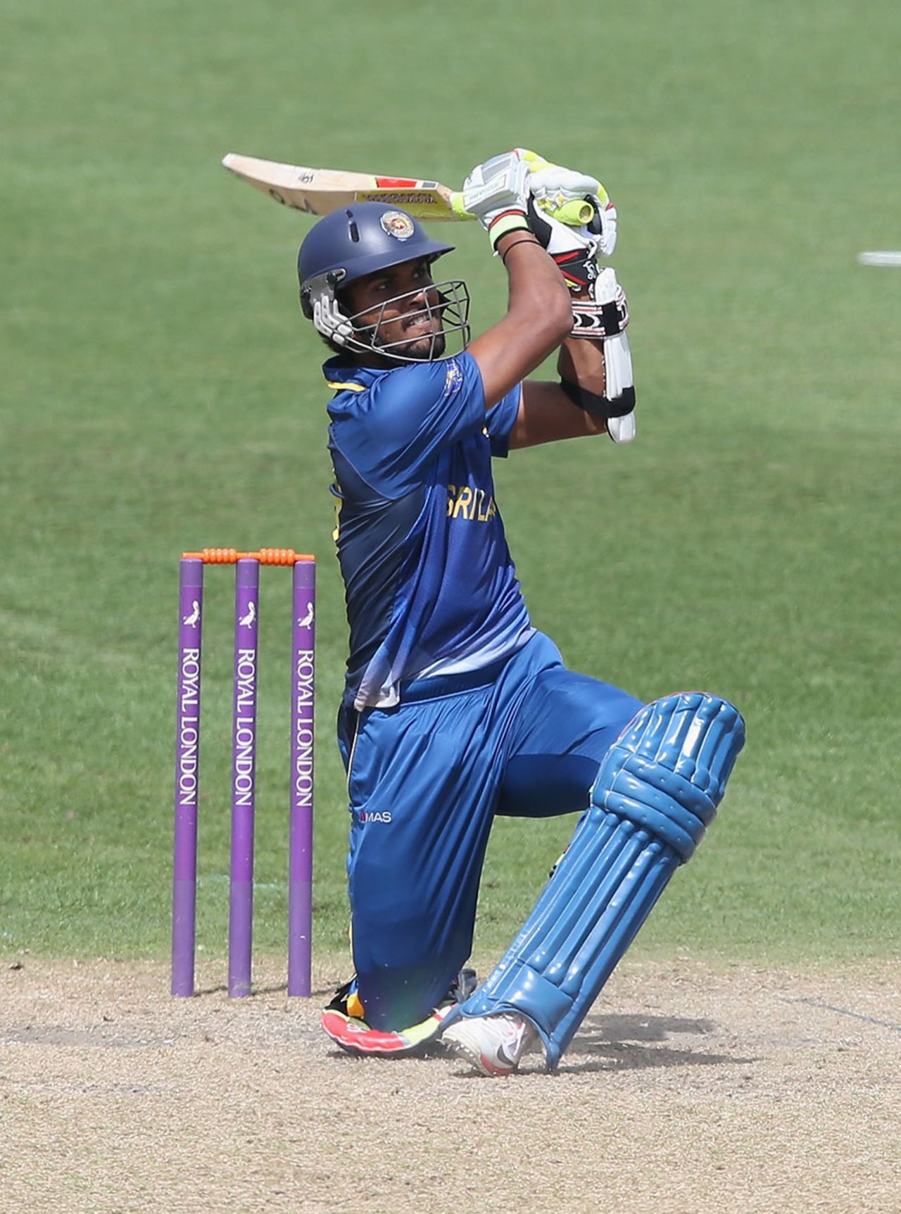 Dinesh Chandimal hits out on the way to a century, England Lions v Sri Lanka A, Tri-series, New Road, August 11, 2014