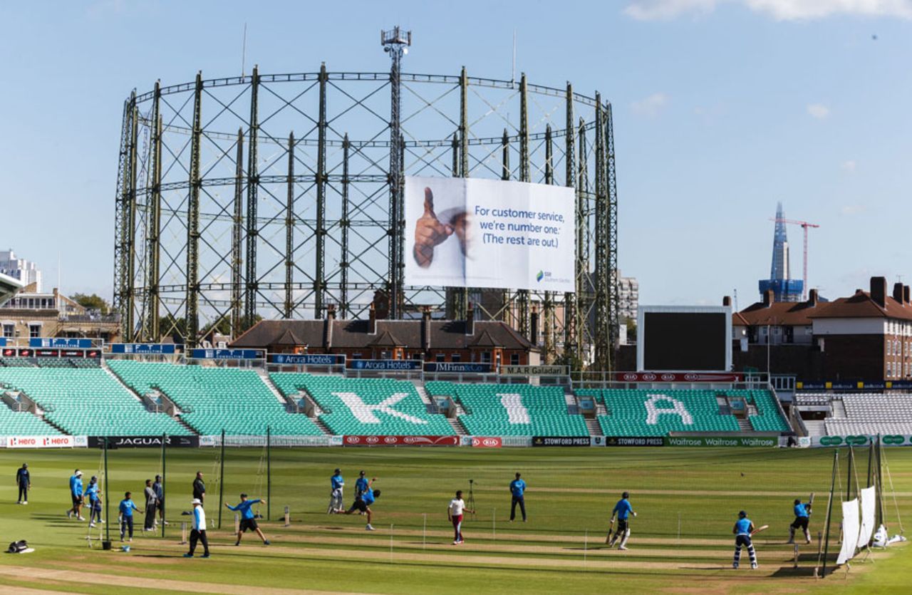 India conducted a net session in the sunshine, The Oval, August 13, 2014
