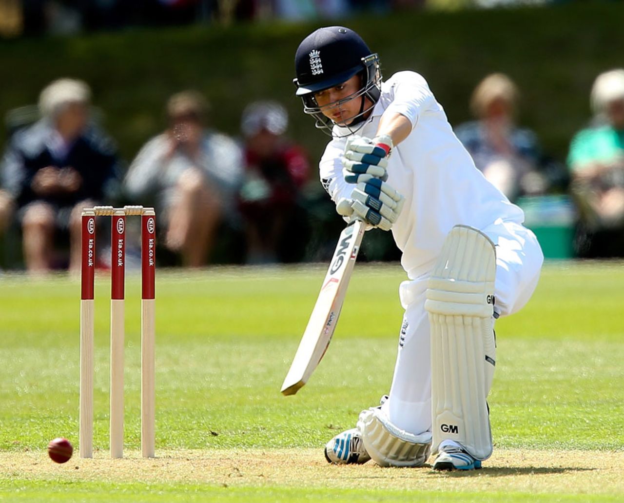 Sarah Taylor drives off the front foot, England Women v India Women, Only Test, Wormsley, 1st day, August 13, 2014
