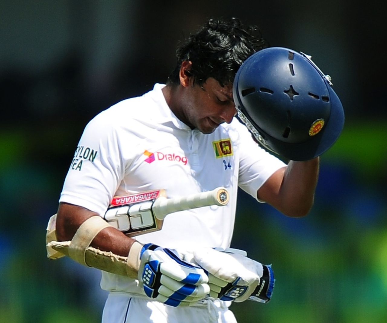 Kumar Sangakkara was dismissed for 22, Sri Lanka v Pakistan, 2nd Test, Colombo, 1st day, August 14, 2014