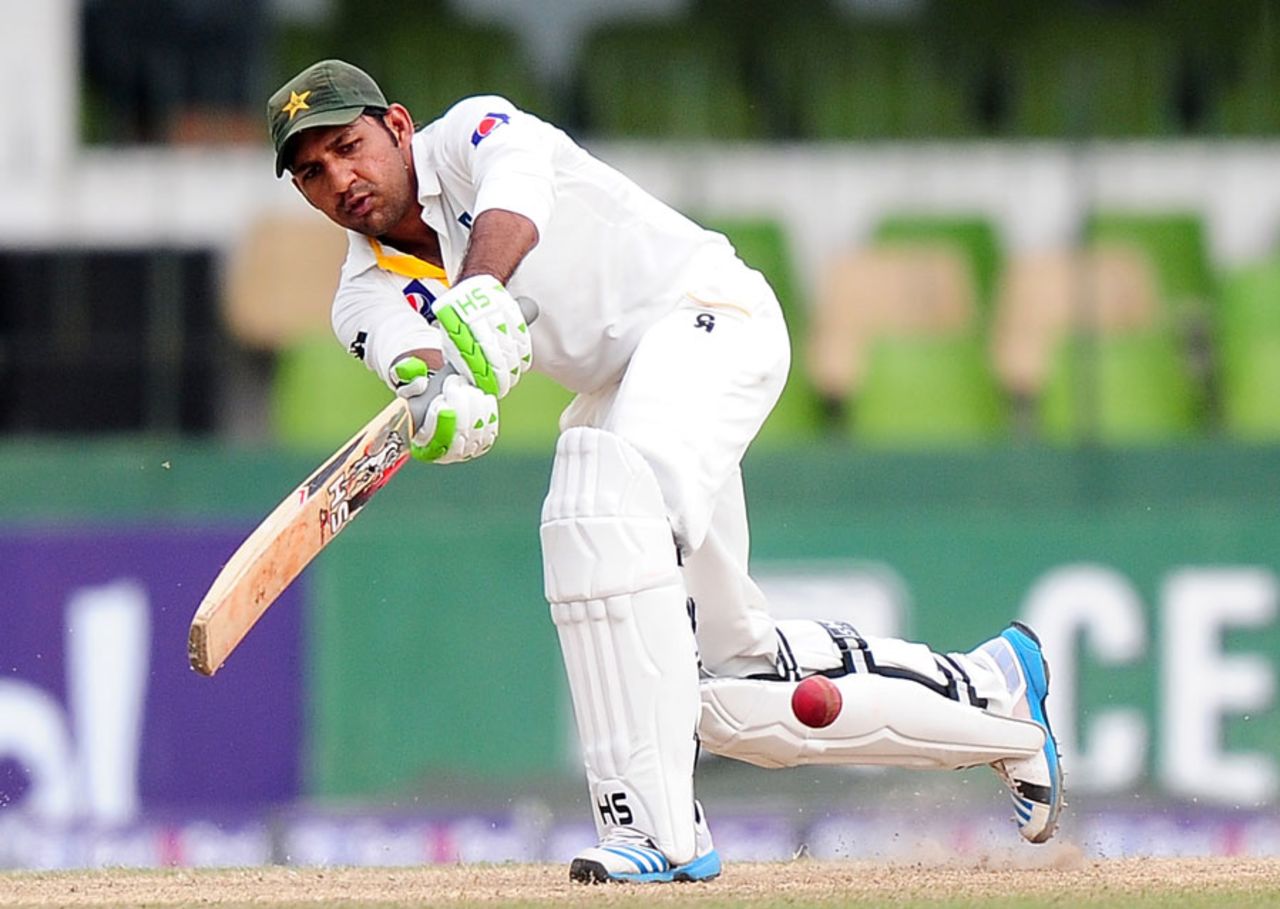 Sarfraz Ahmed's fifty helped Pakistan recover from a wobble, Sri Lanka v Pakistan, 2nd Test, Colombo, 2nd day, August 15, 2014