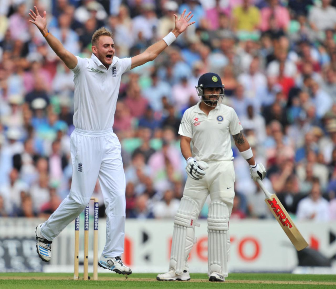 England were all over Virat Kohli, England v India, 5th Investec Test, The Oval, 1st day, August 15, 2014