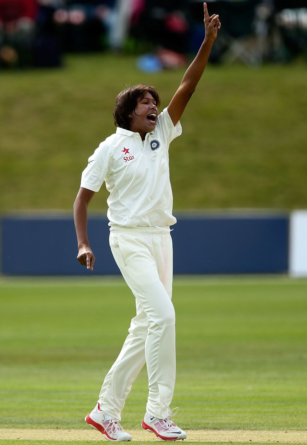 Jhulan Goswami finished with 4 for 48, England v India, only women's Test, Wormsley, 3rd day, August 15, 2014