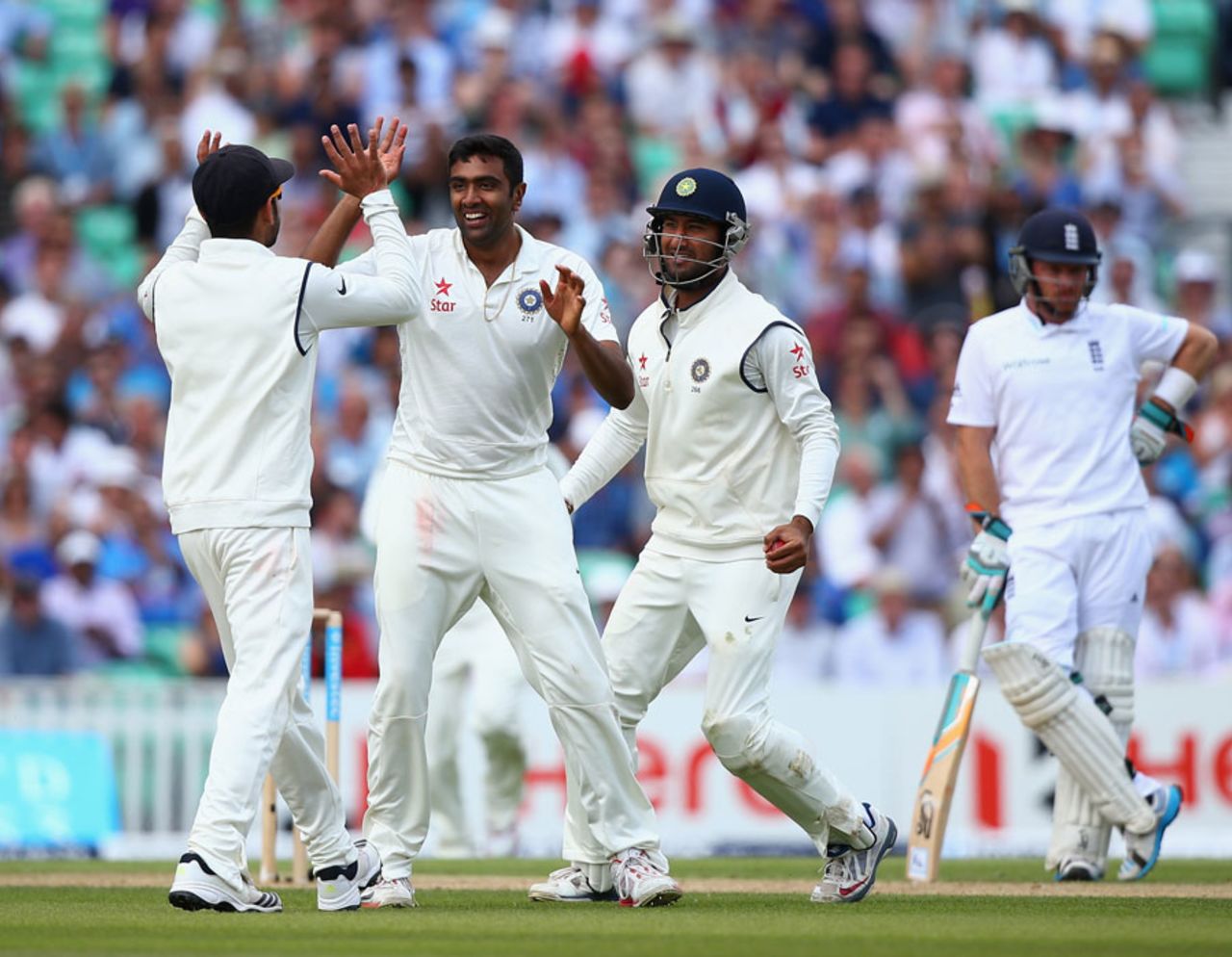 R Ashwin ended a two-year drought for a wicket overseas, England v India, 5th Investec Test, The Oval, 2nd day, August 16, 2014