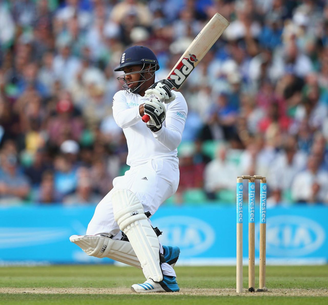 Chris Jordan contributed to a rapid eighth-wicket stand, England v India, 5th Investec Test, The Oval, 2nd day, August 16, 2014