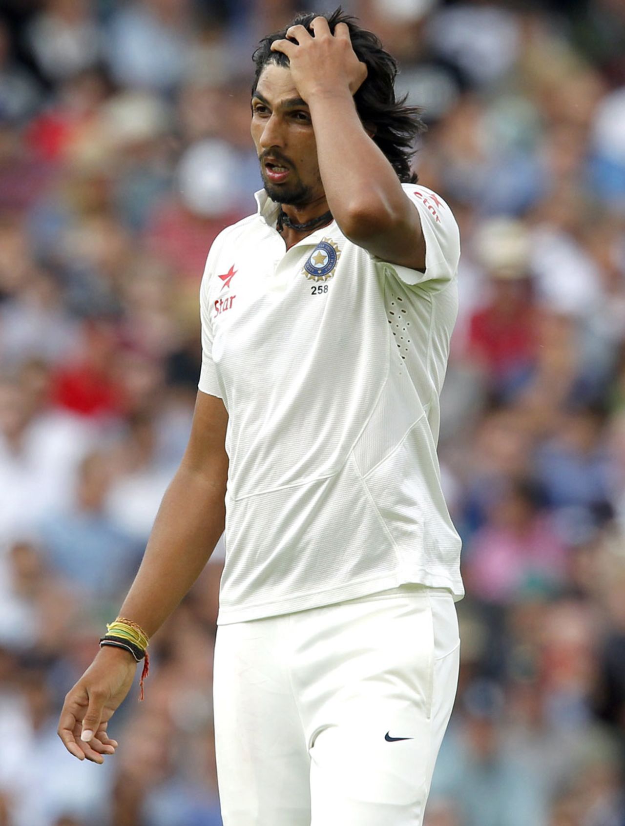 Ishant Sharma was made to toil for his four wickets, England v India, 5th Investec Test, The Oval, 3rd day, August 17, 2014