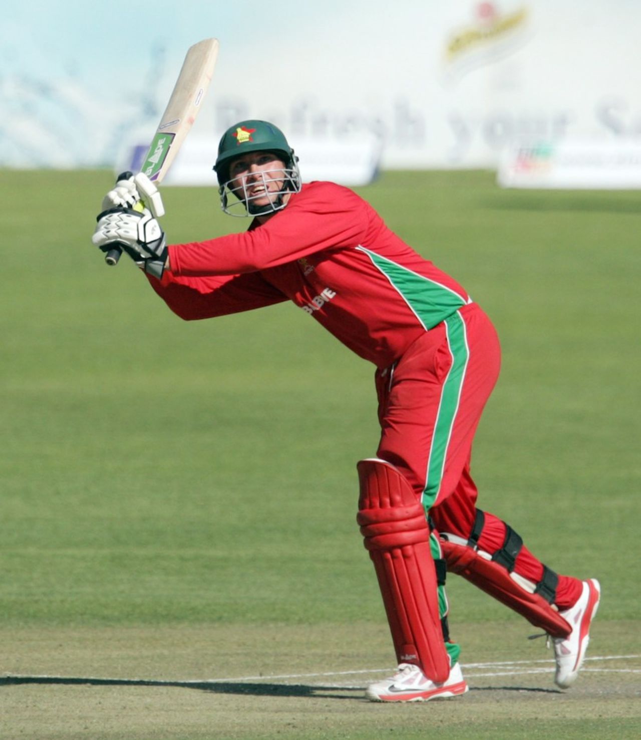 Brendan Taylor whips one to the leg side, Zimbabwe v South Africa, 2nd ODI, Bulawayo, August 19, 2014