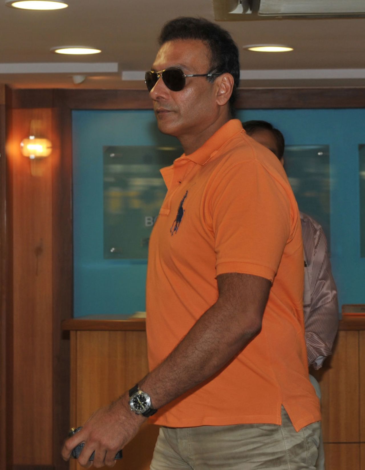 Ravi Shastri arrives at the BCCI headquarters, Mumbai, June 24, 2010