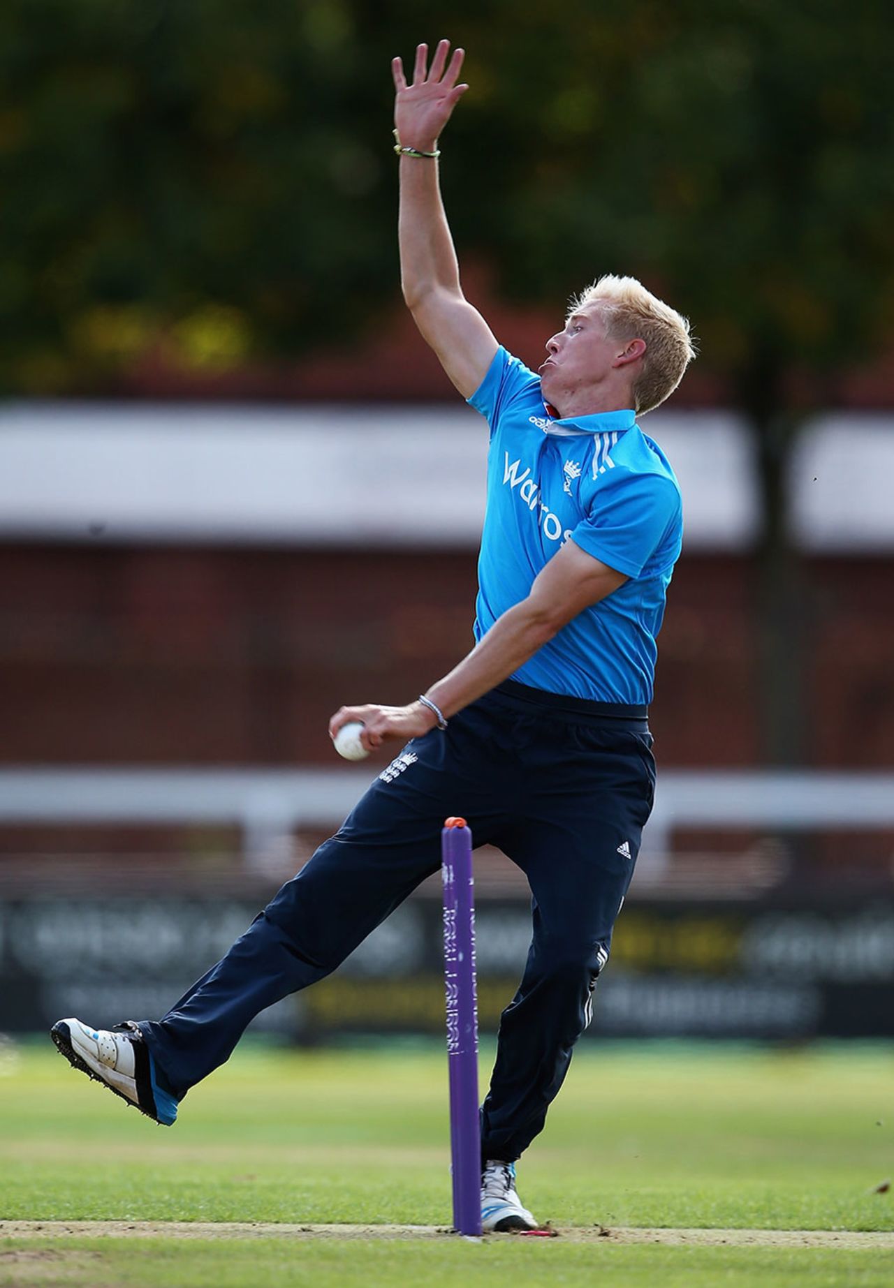 Luke Wood took 4 for 16, England Under-19s v South Africa Under-19s, 4th Youth ODI, Grace Road, August 20, 2014
