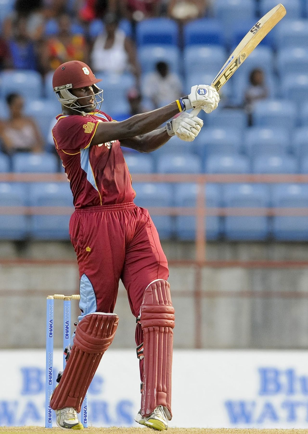 Jason Holder pulled West Indies home with an unbeaten 22 off 15, West Indies v Bangladesh, 1st ODI, St George's, August 20, 2014