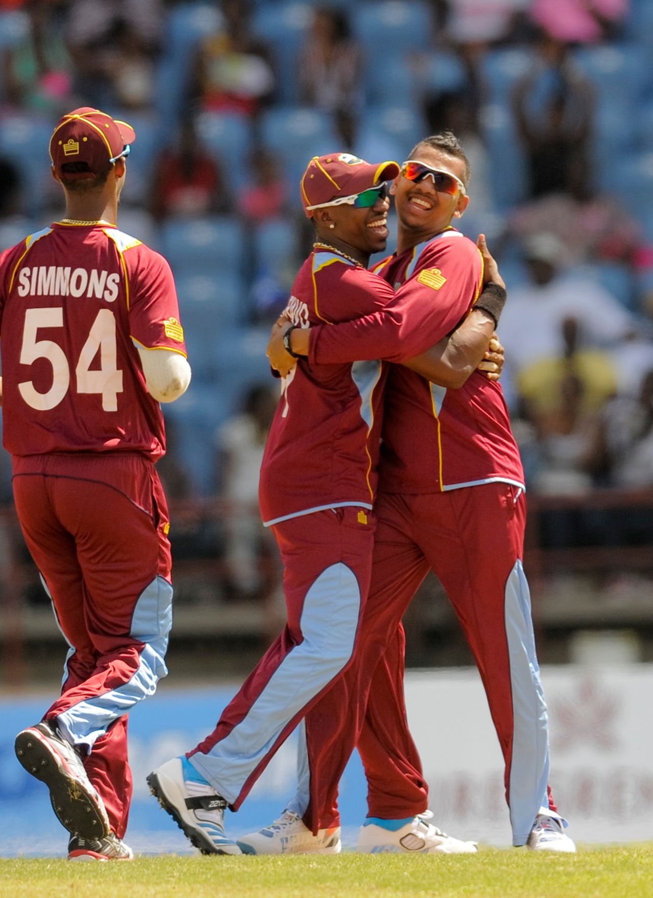 Sunil Narine claimed 3 for 13 in seven overs, West Indies v Bangladesh, 2nd ODI, St George's, Grenada, August 22, 2014