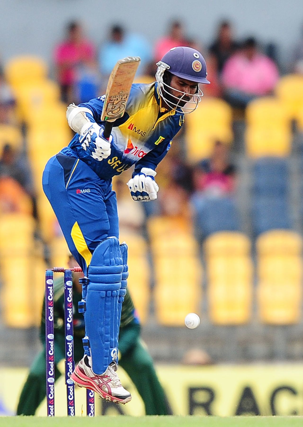 Upul Tharanga plays off his toes, Sri Lanka v Pakistan, 1st ODI, Hambantota, August 23, 2014