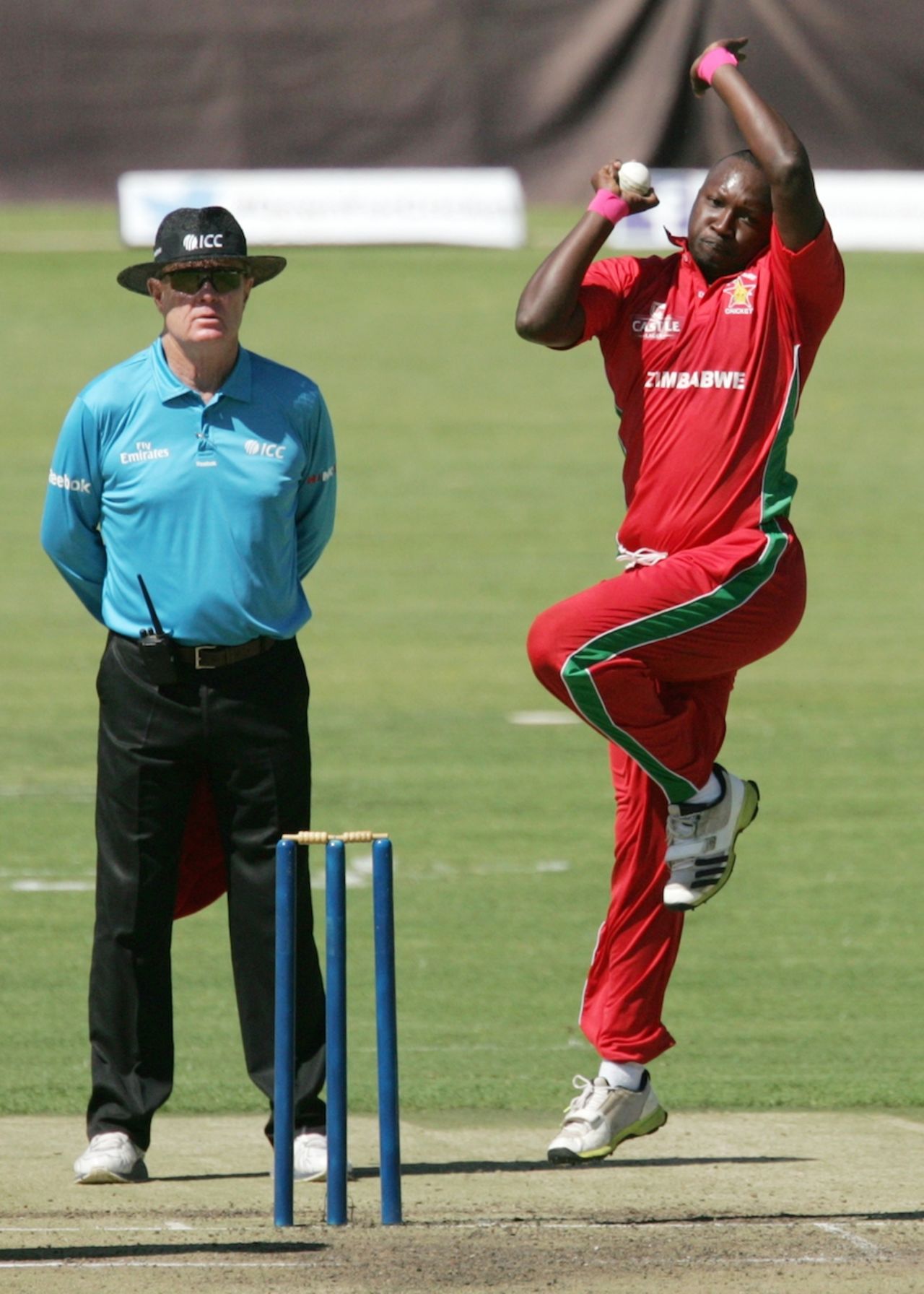 John Nyumbu had an expensive outing, Zimbabwe v Australia, Tri-series, Harare, August 25, 2014