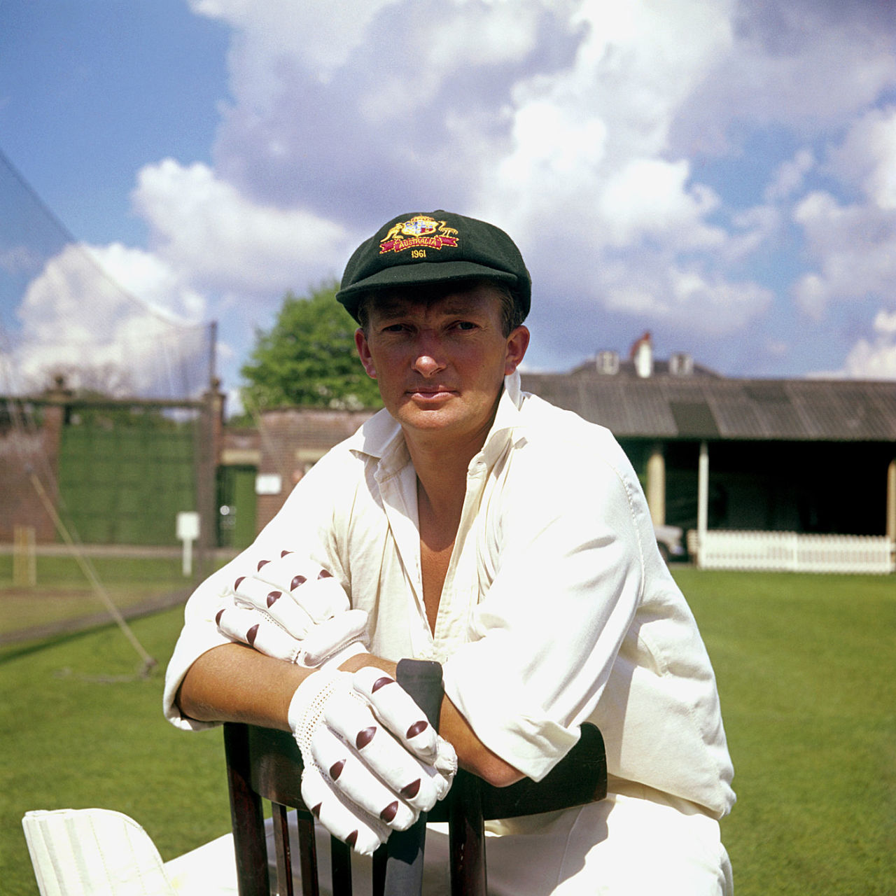A young Richie Benaud poses
