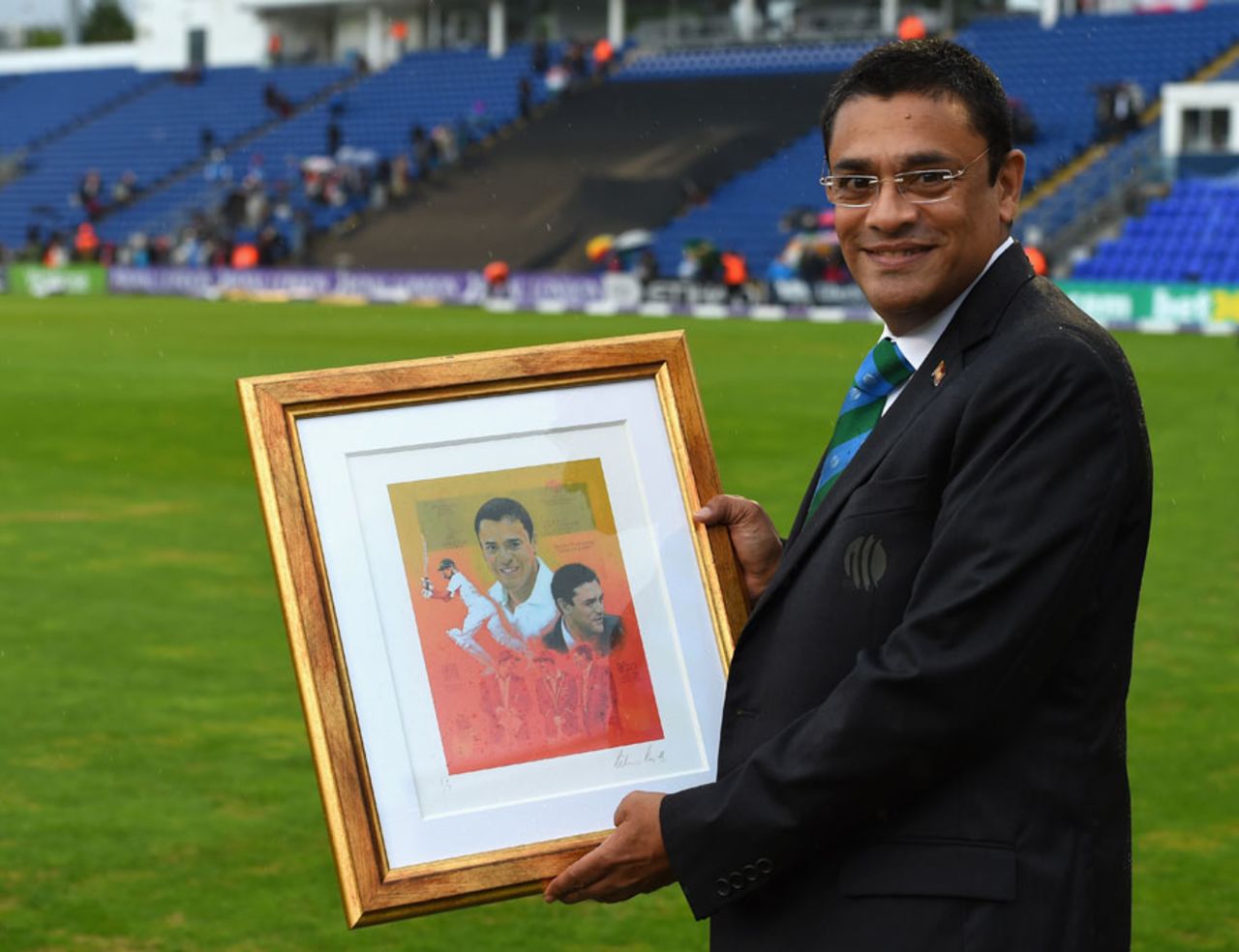 Match referee Ranjan Madugalle, England v India, 2nd ODI, Cardiff, August 27, 2014