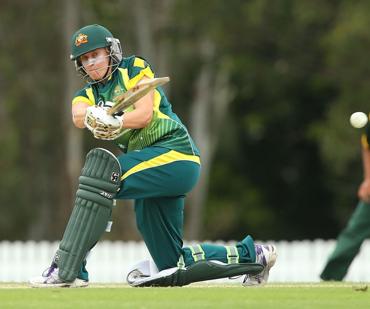 Australia's Delissa Kimmince hit 42, Australia v Pakistan, 4th women's ODI, Brisbane, August 28, 2014