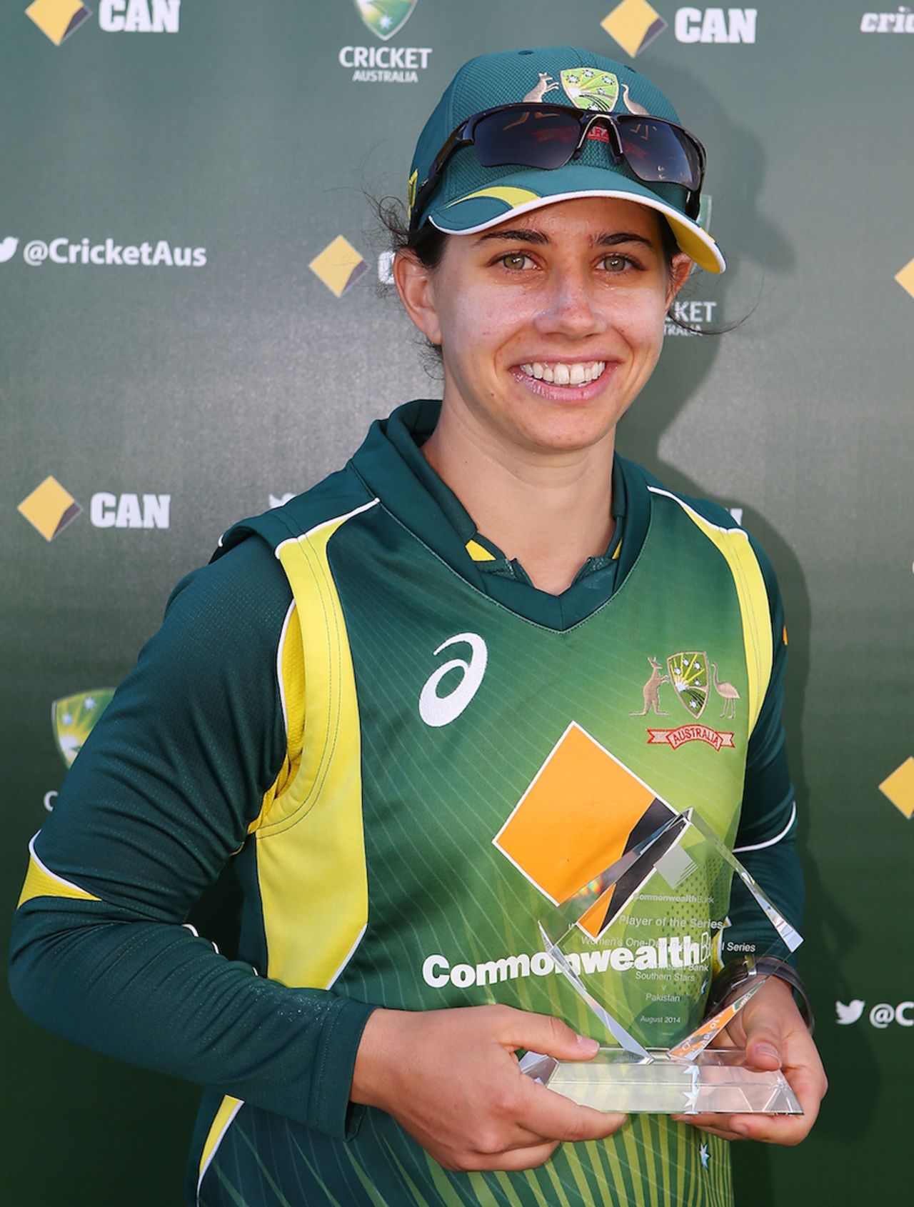 Nicole Bolton was named Player of the Series, Australia v Pakistan, 4th women's ODI, Brisbane, August 28, 2014