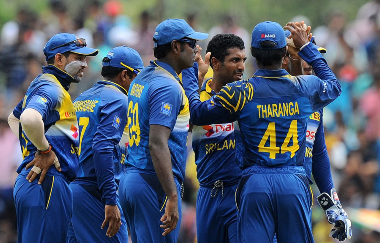 Dhammika Prasad dismissed the openers cheaply, Sri Lanka v Pakistan, 3rd ODI, Dambulla, August 30, 2014